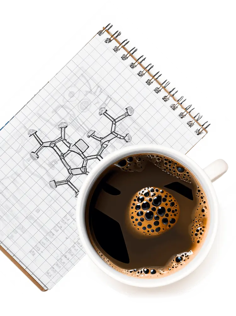 Java Burn coffee plus note pad